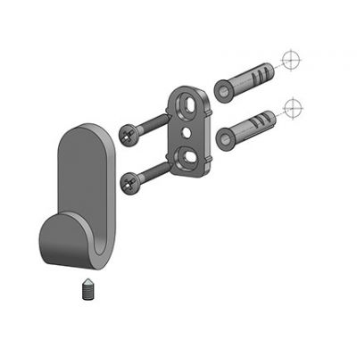 BISK Natura 04304 wieszak chrom