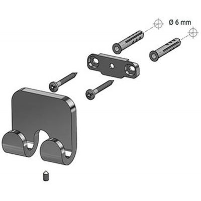 Wieszak na ręcznik chrom 04879 BISK Natura