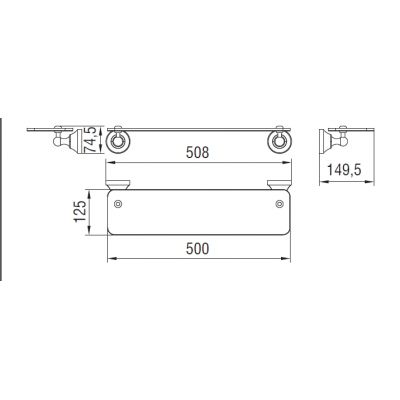 Półka NIK57083 Art Platino Nikolas