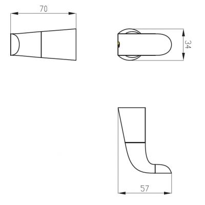 Art Platino Emira EMI85030 wieszak na ręcznik chrom