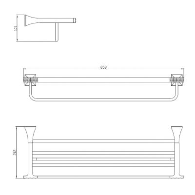 Półka PAN86012 Art Platino Panama