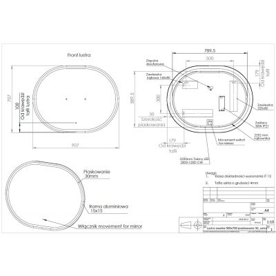 Zestaw Comad ADELBLACK8001B1D, ADELBLACK8260B2S, LUSTROAPOLLO2900X700, NATUREWOTAN896046M, UM6289MAGIC50DP