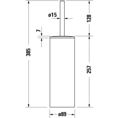 Duravit D-Code 0099281000 szczotka toaletowa