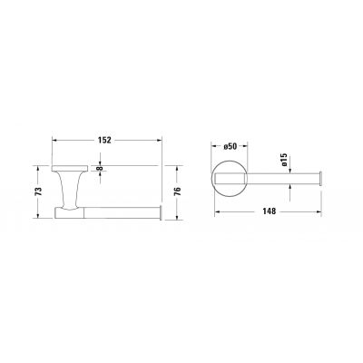 Duravit Starck 0099374600 uchwyt na papier toaletowy