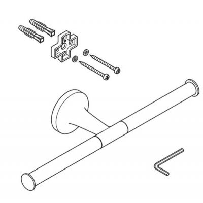 Uchwyt na papier toaletowy złoty 0099383400 Duravit Starck T