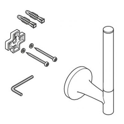 Uchwyt na papier toaletowy czarny 0099394600 Duravit Starck T