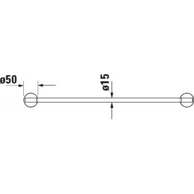 Duravit Starck T 0099420400 drążek na ręcznik