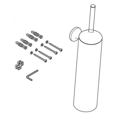 Szczotka toaletowa z rączką ścienna złota 0099463400 Duravit Starck T