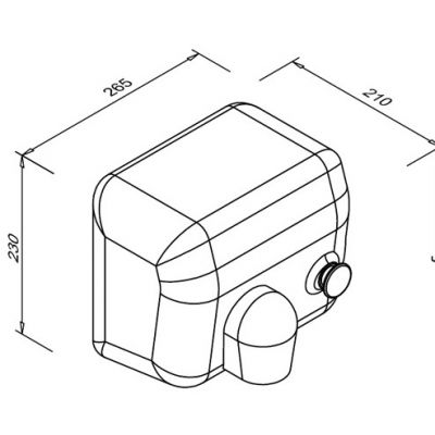 Faneco Sirocco DP2500SFB suszarka do rąk
