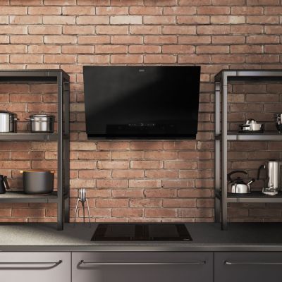 Okap kuchenny 90 cm ścienny czarny 3300705068 Franke Maris