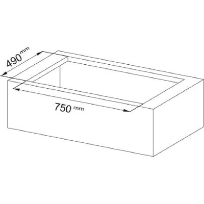 Płyta indukcyjna z okapem 83 cm blatowy czarny 3400705335 Franke Mythos