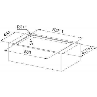 Okap kuchenny 70 cm blatowy czarny 3400705338 Franke Smart