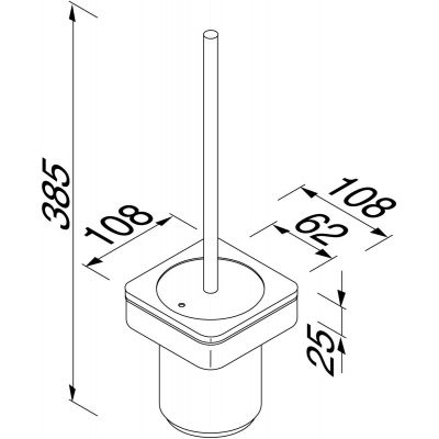 Geesa Frame Full 9188110606 szczotka toaletowa