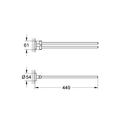 Wieszak na ręcznik brushed warm sunset 40371DL1 Grohe Essentials