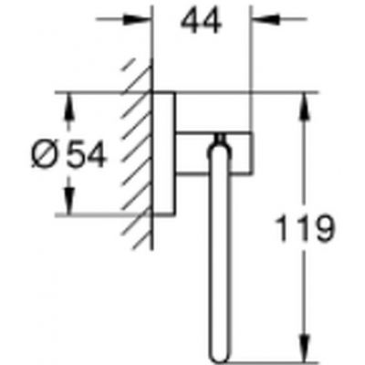 Uchwyt na papier toaletowy supersteel 40689DC1 Grohe Essentials