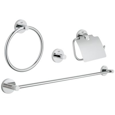 Zestaw akcesoriów 4w1 starlight chrome 40776001 Grohe Essentials