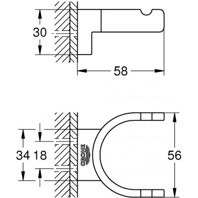 Wieszak na ręcznik brushed cool sunrise 41049GN0 Grohe Selection