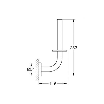Uchwyt na papier toaletowy supersteel 40385DC1 Grohe Essentials