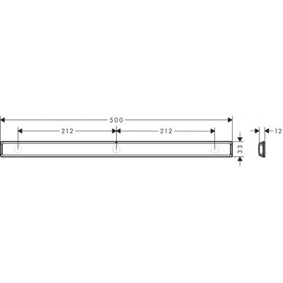 Hansgrohe WallStoris 27902670 panel ścienny