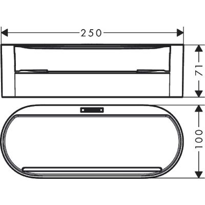Koszyk łazienkowy 27912670 Hansgrohe WallStoris