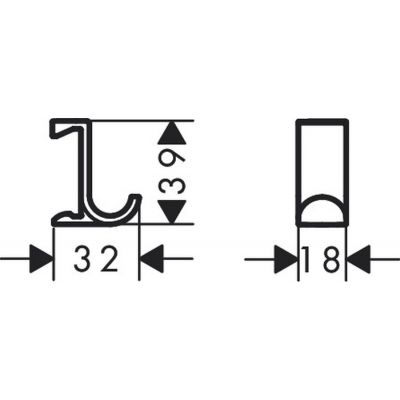 Hansgrohe WallStoris 27914670 wieszak na ręcznik czarny