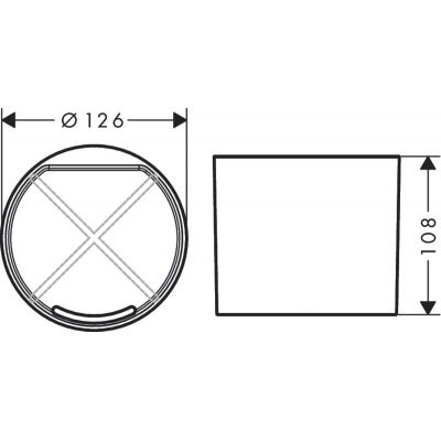 Kubek na szczoteczki 27921670 Hansgrohe WallStoris