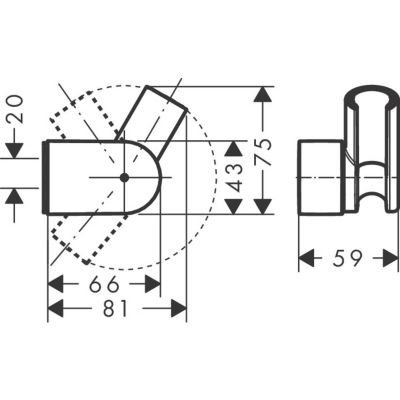 Uchwyt prysznicowy 28328000 Hansgrohe Porter