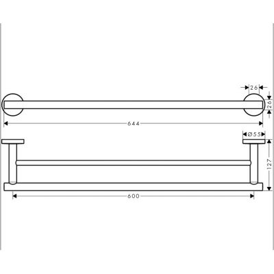 Hansgrohe Logis Universal 41712000 wieszak na ręcznik