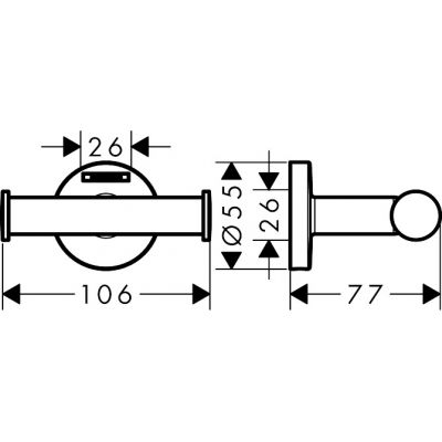 Hansgrohe Logis Universal 41725000 wieszak na ręcznik