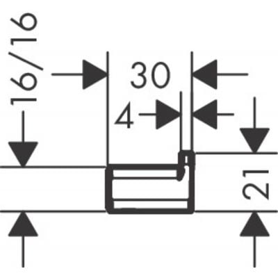 Hansgrohe AddStoris 41742700 wieszak