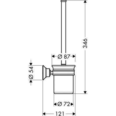 Axor Montreux 42035000 szczotka toaletowa