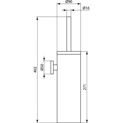 Ideal Standard IOM A9128MY szczotka toaletowa