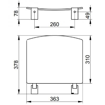Siedzisko prysznicowe 14980010037 Keuco Plan
