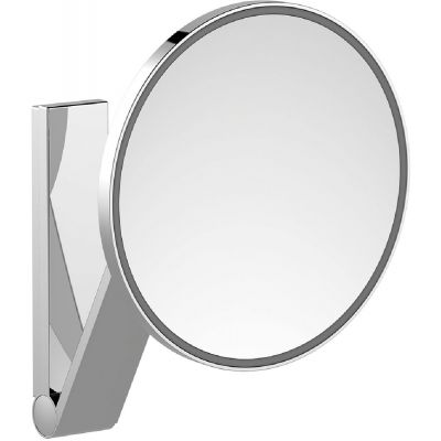 Lusterko kosmetyczne 21.2x31.8 cm okrągłe z oświetleniem chrom 17612139003 Keuco Cosmetic mirrors