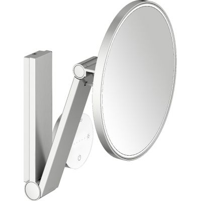 Lusterko kosmetyczne 21.2x31.8 cm okrągłe z oświetleniem stal 17612219002 Keuco Cosmetic mirrors