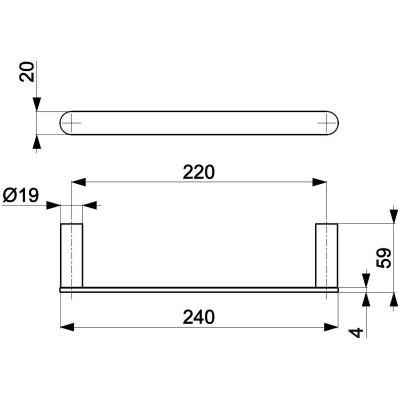 KFA Armatura 86402581 wieszak na ręcznik