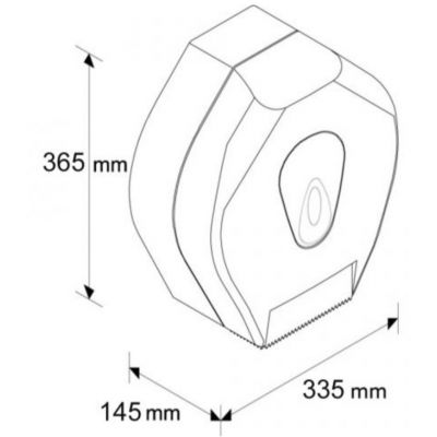 Pojemnik na papier toaletowy BTN001 Merida Top Mega