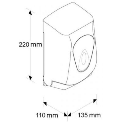 Pojemnik na papier toaletowy BTS401 Merida Top