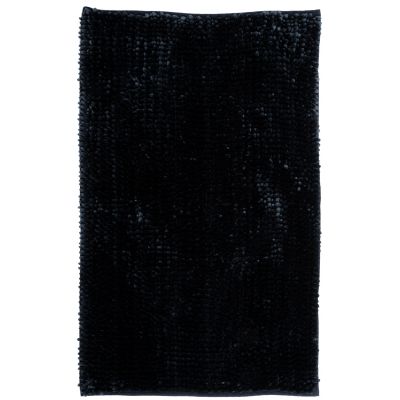 Dywanik łazienkowy 60x40 cm prostokątny czarny 506955 Multi-Decor Chenille