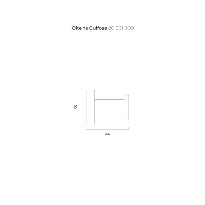 Wieszak na ręcznik czarny mat 80001300 Oltens Gulfoss