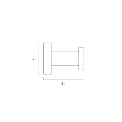 Wieszak na ręcznik złoto szczotkowane 80001810 Oltens Gulfoss