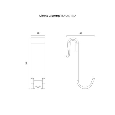 Wieszak na ręcznik chrom 80007100 Oltens Glomma