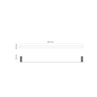 Wieszak na ręcznik chrom 80114100 Oltens Hamnes