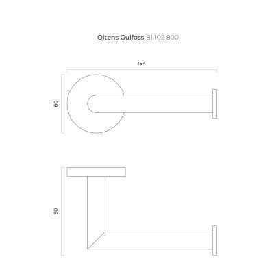 Uchwyt na papier toaletowy złoty połysk 81102800 Oltens Gulfoss