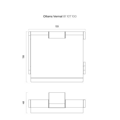 Uchwyt na papier toaletowy chrom 81107100 Oltens Vernal