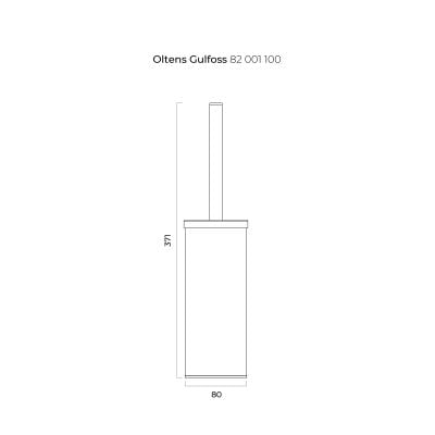 Szczotka toaletowa stojąca chrom 82001100 Oltens Gulfoss