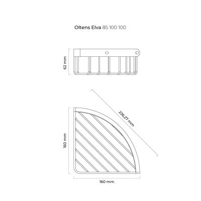 Koszyk łazienkowy chrom 85100100 Oltens Elva