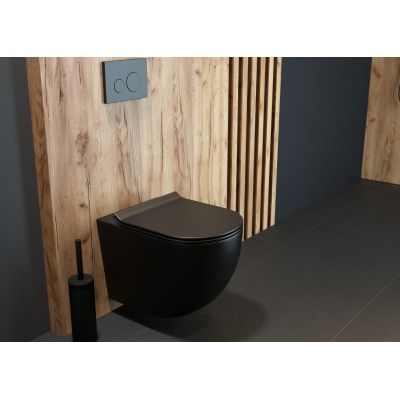 Szczotka toaletowa stojąca czarny mat 82001300 Oltens Gulfoss