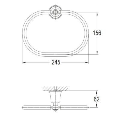 Omnires Art LIne AL53230ORB wieszak