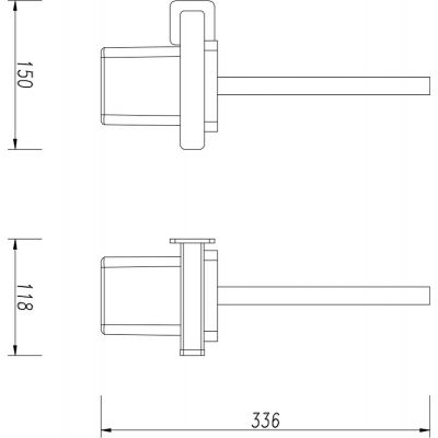 Omnires Nelson NL80620GR szczotka toaletowa